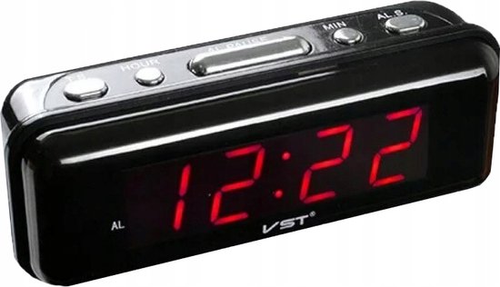 Digitale Wekker - Alarmklok - Digitale Klok - Zwart