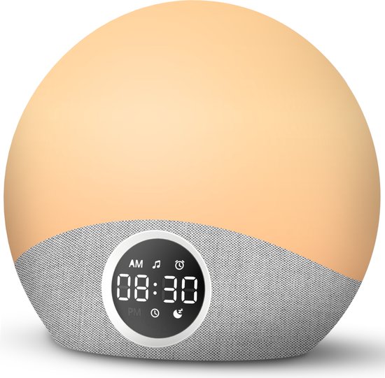 Wake up Light - Lichtwekker - Draadloos - Digitale Wekker - Wekker Geschikt Voor Kinderen