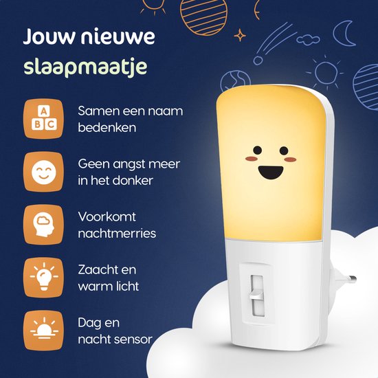 LED Nachtlampje in Stopcontact - 2 stuks - Dimbare Nachtlampjes met Sensor