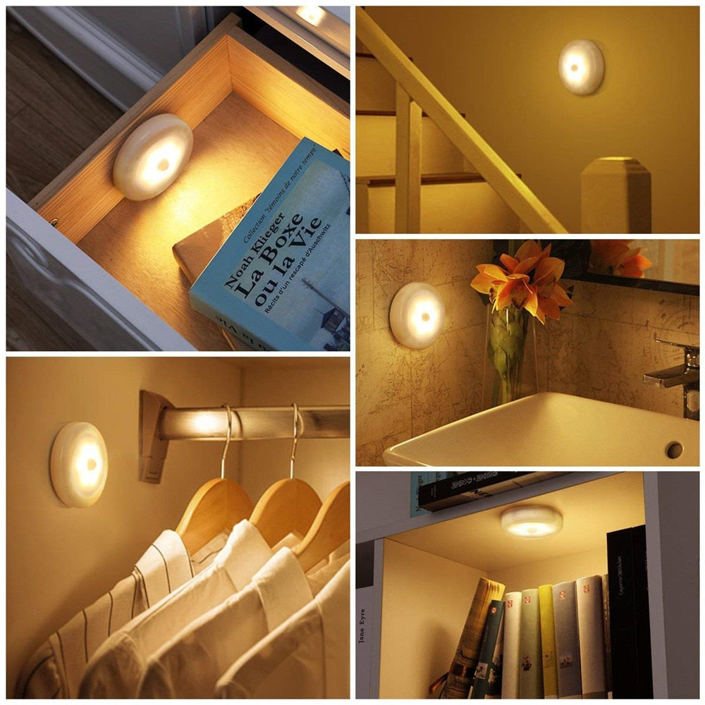 Led lamp met bewegingssensor op batterij