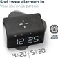 Wekker - Digitale Wekker met Draadloze Oplader – Wake-up Light – Nachtlampje – Twee Alarmen – Zwart