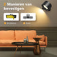 Wandlamp zwart- oplaadbaar – met afstandsbediening (ACTIE 1+1 gratis)