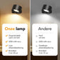 Wandlamp zwart- oplaadbaar – met afstandsbediening (ACTIE 1+1 gratis)