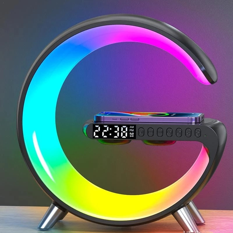 Wekker met app en draadloze oplader RGB met App Wake up light